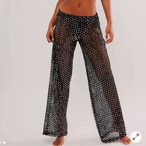 Free People x EastNWestLabel Mirror Sequin Sheer Pants